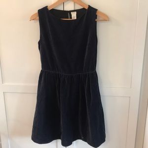 Crewcuts Navy Velvet dress